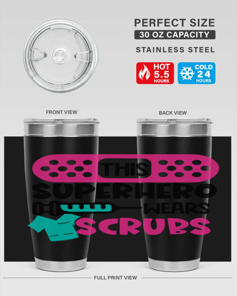 This Superhero Wears Scrubs Style Style 20#- nurse- tumbler