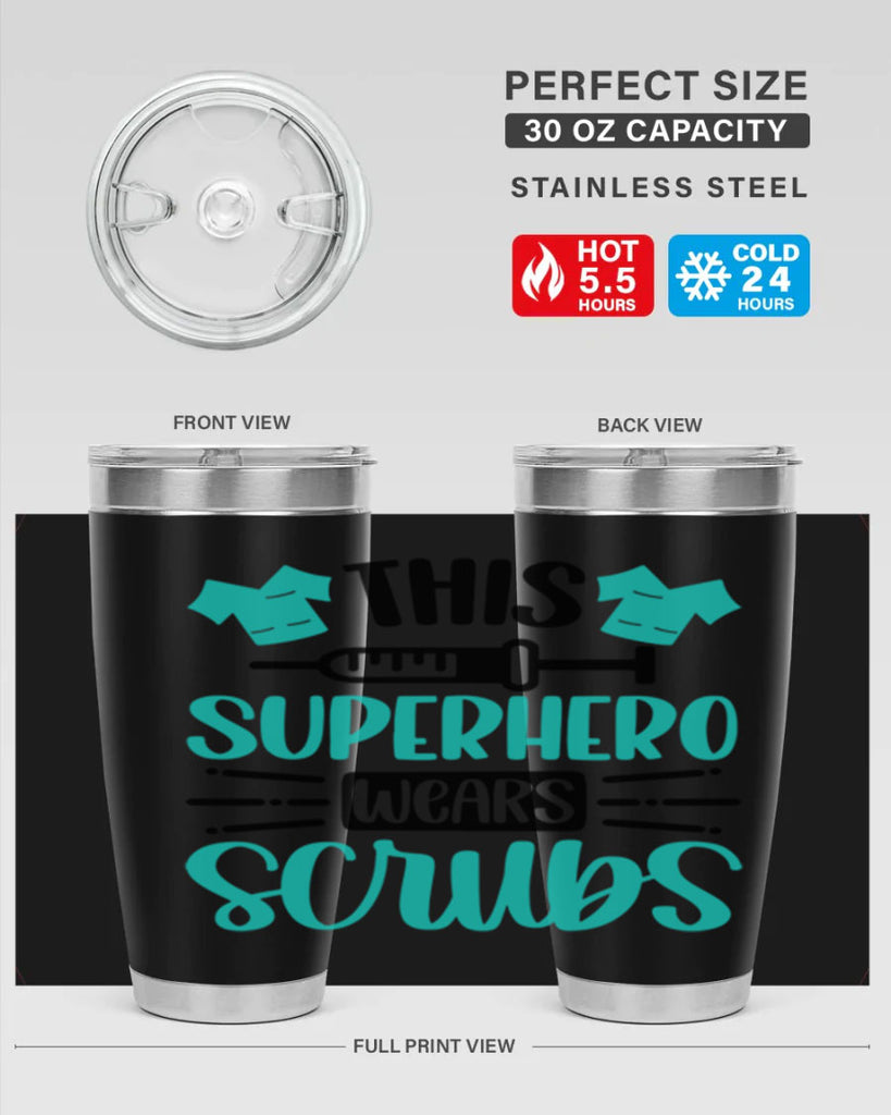 This Superhero Wears Style Style 18#- nurse- tumbler