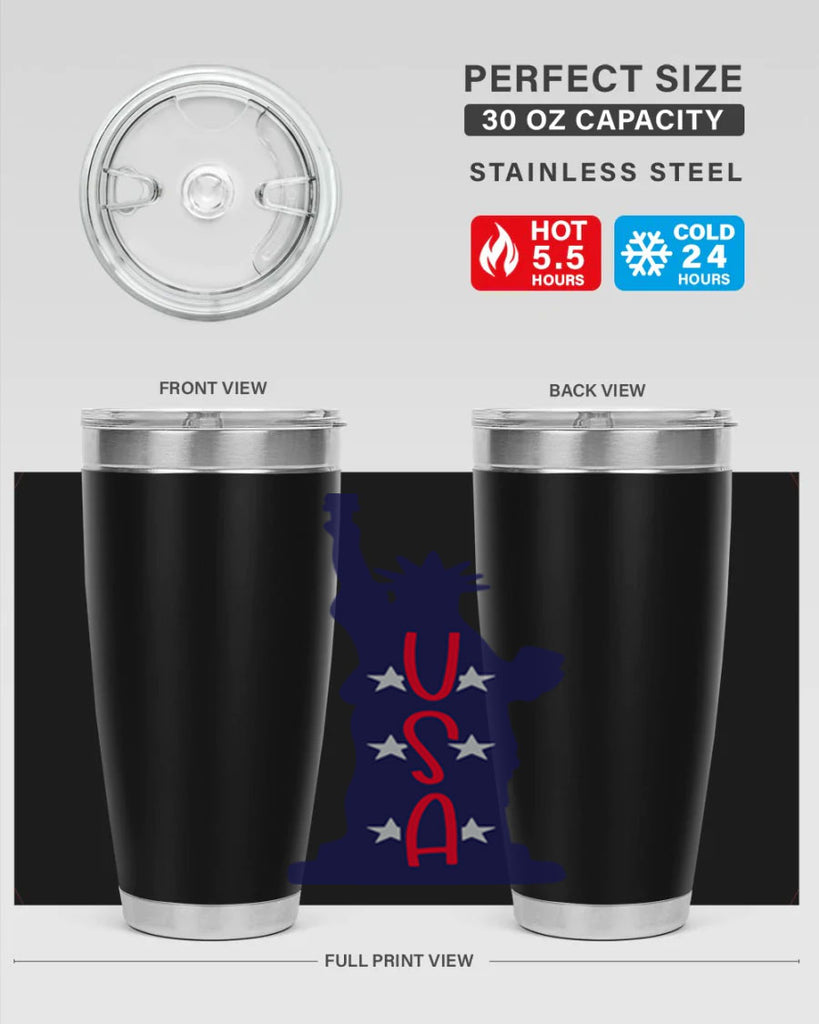 USA Style 181#- Fourt Of July- Tumbler