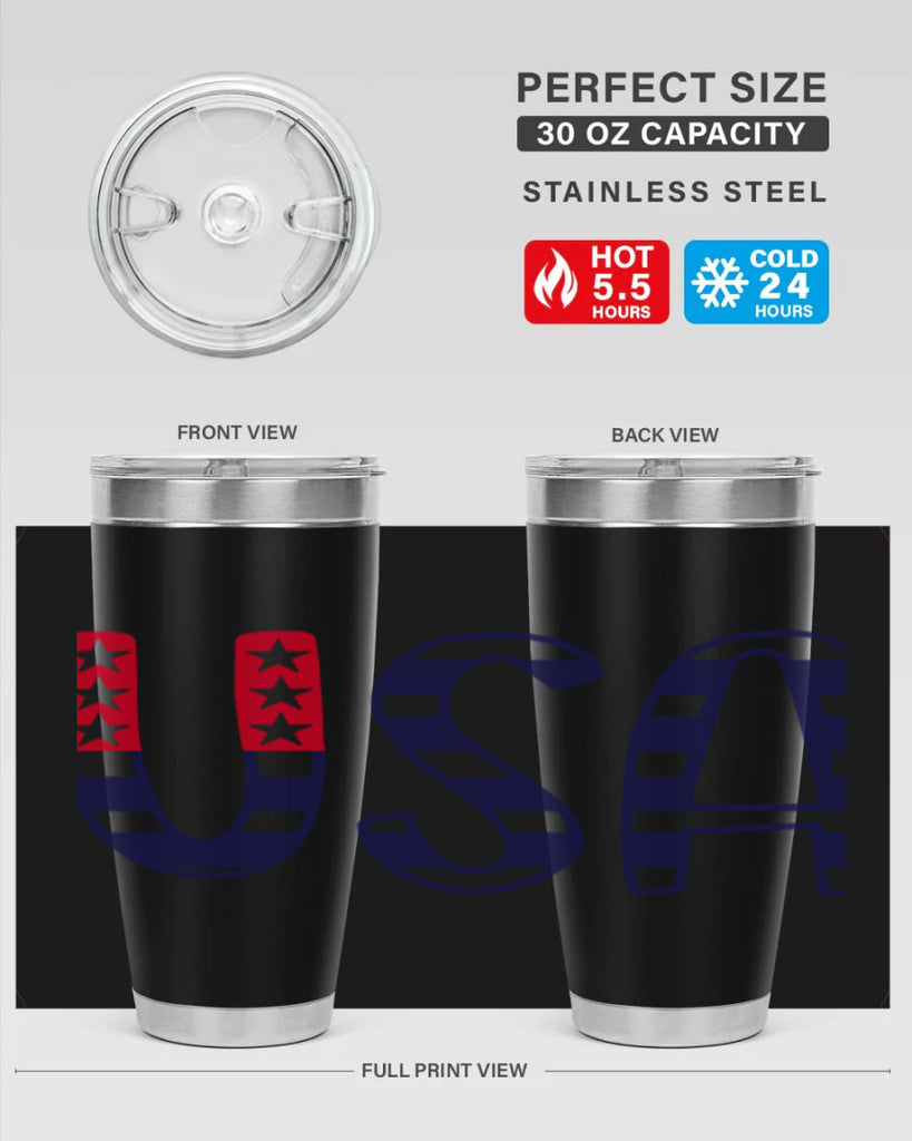 USA Style 184#- Fourt Of July- Tumbler