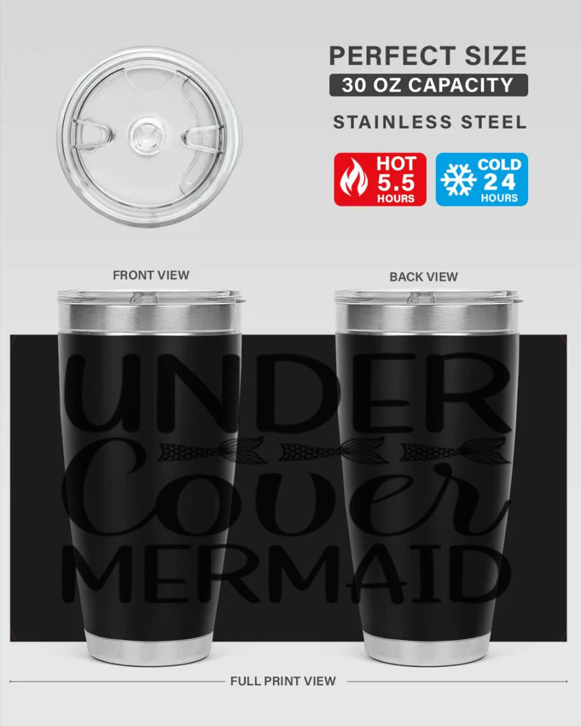 Under Cover Mermaid 647#- mermaid- Tumbler