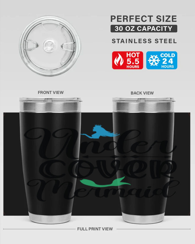Under Cover Mermaid 651#- mermaid- Tumbler