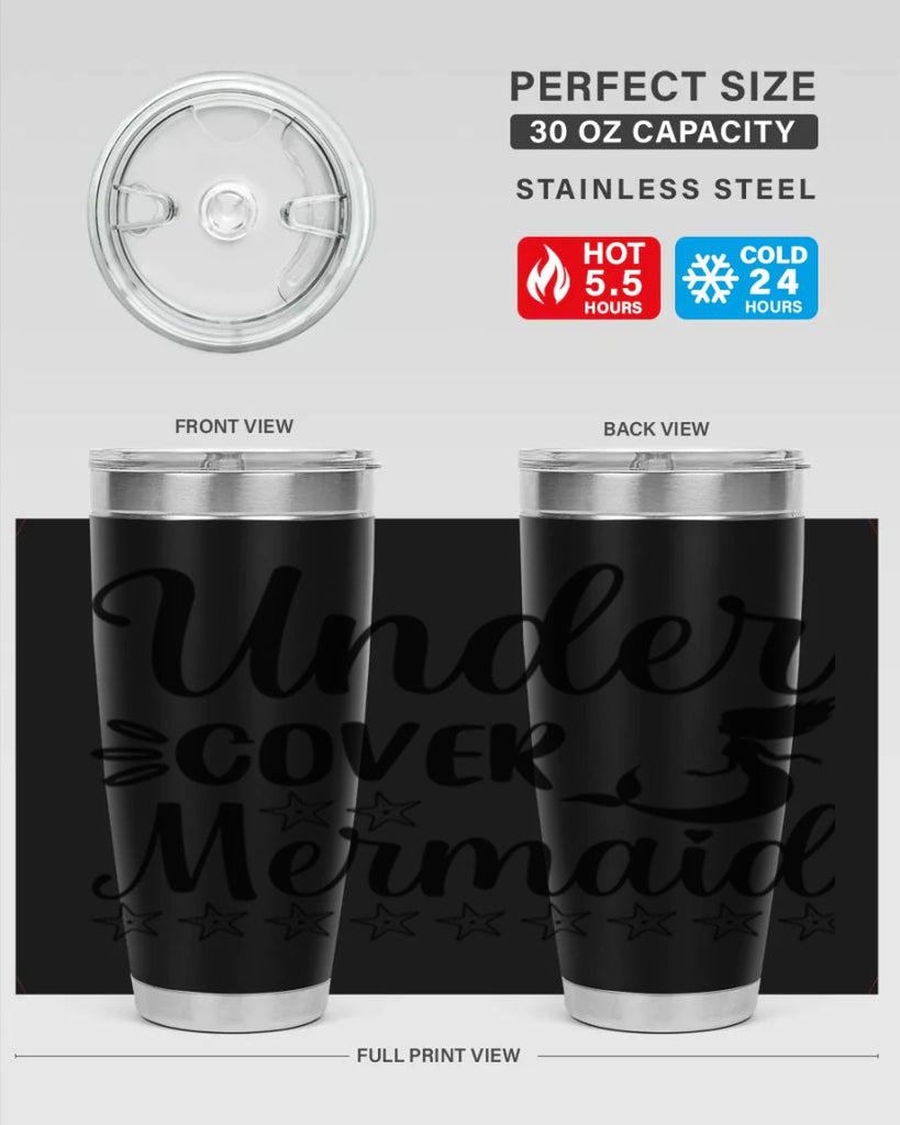 Under cover mermaid 650#- mermaid- Tumbler