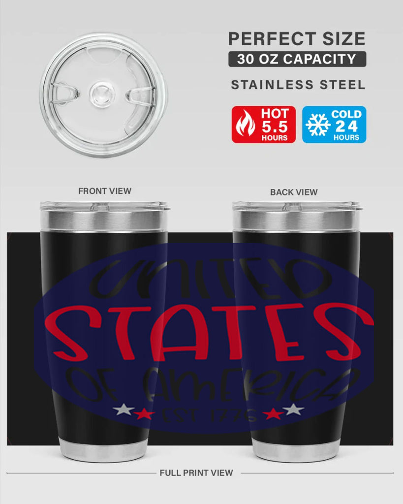 United States Of America Est Style 176#- Fourt Of July- Tumbler