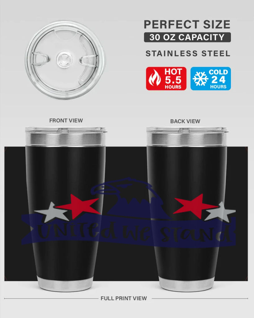 United We Stand Style 178#- Fourt Of July- Tumbler