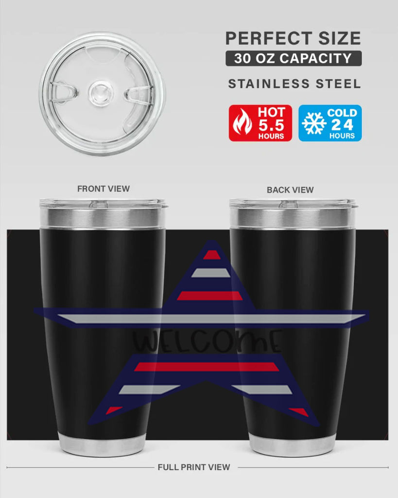 Welcome Style 186#- Fourt Of July- Tumbler