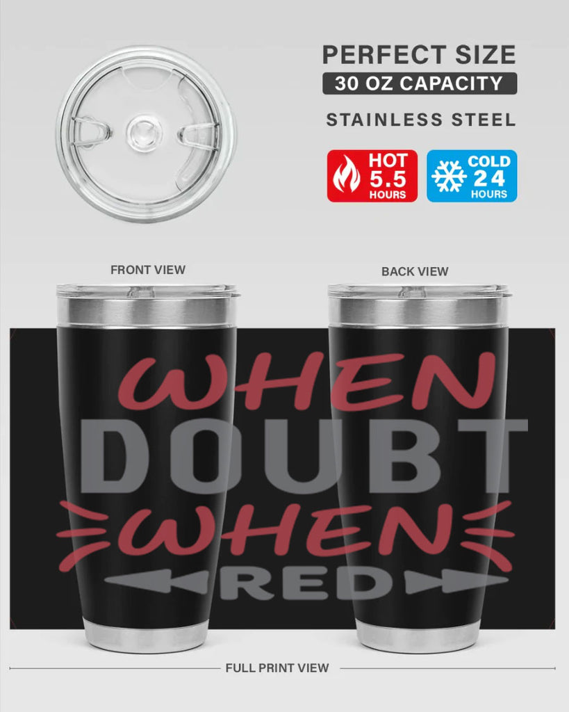 When Doubt Wear Red 154#- fashion- Cotton Tank