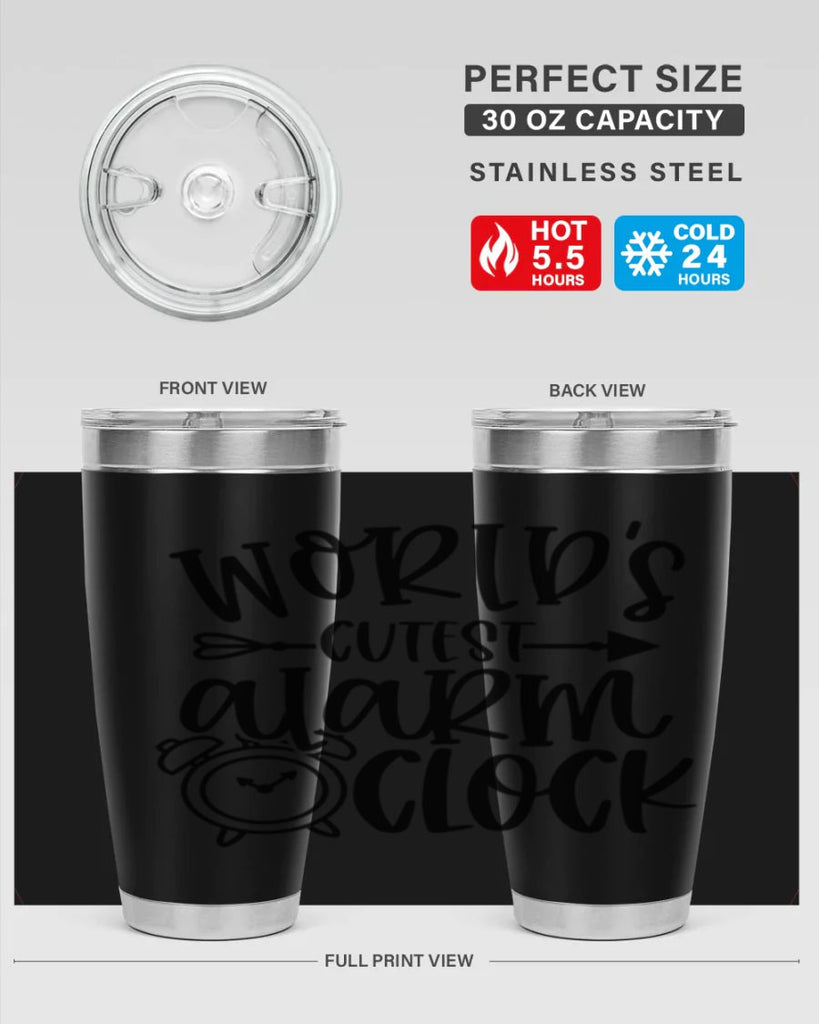 Worlds Cutest Alarm Clock Style 14#- baby- tumbler