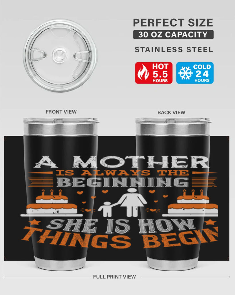 a mother is your first friend 12#- mothers day- Tumbler