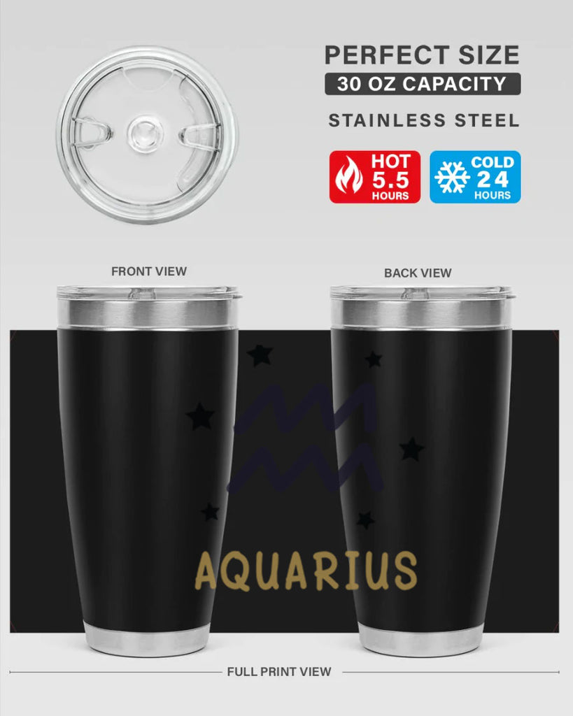 aquarius 83#- zodiac- Tumbler