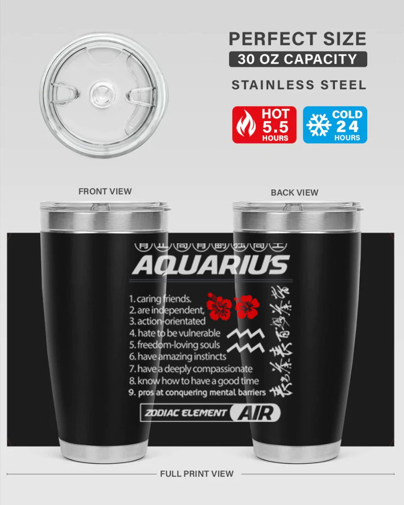 aquarius 85#- zodiac- Tumbler