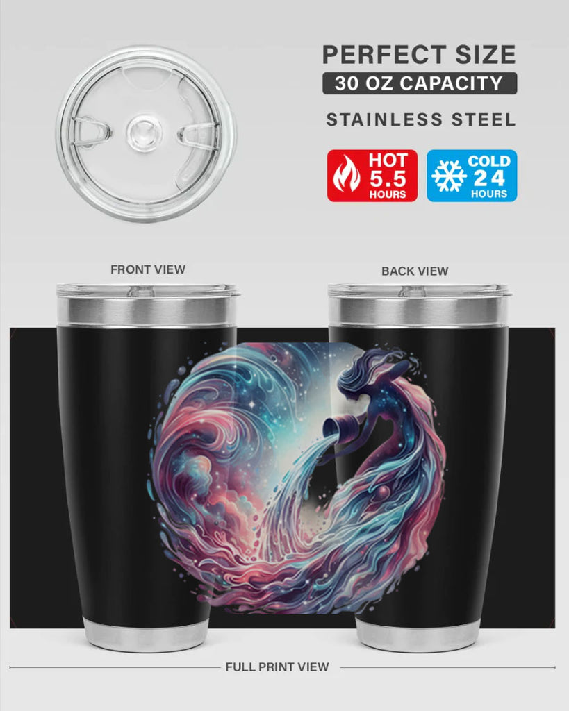 aquarius 91#- zodiac- Tumbler