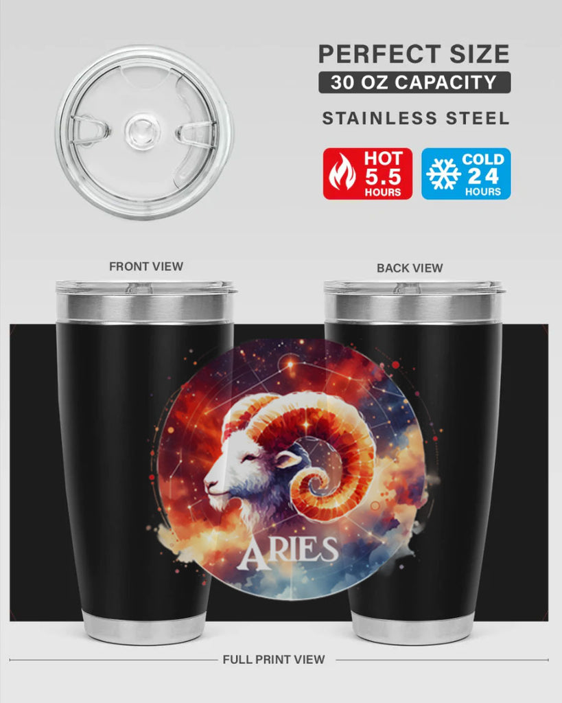 aries 128#- zodiac- Tumbler