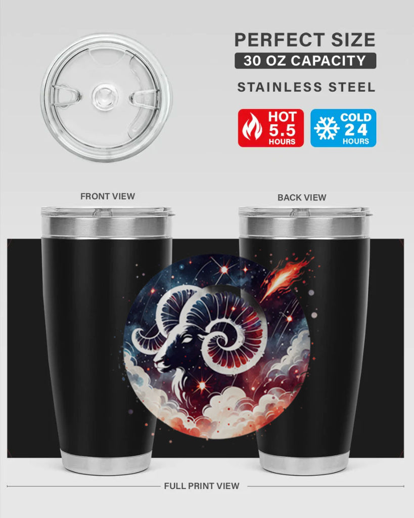 aries 140#- zodiac- Tumbler