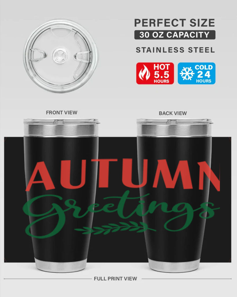 autumn greetings 14#- fall- Tumbler