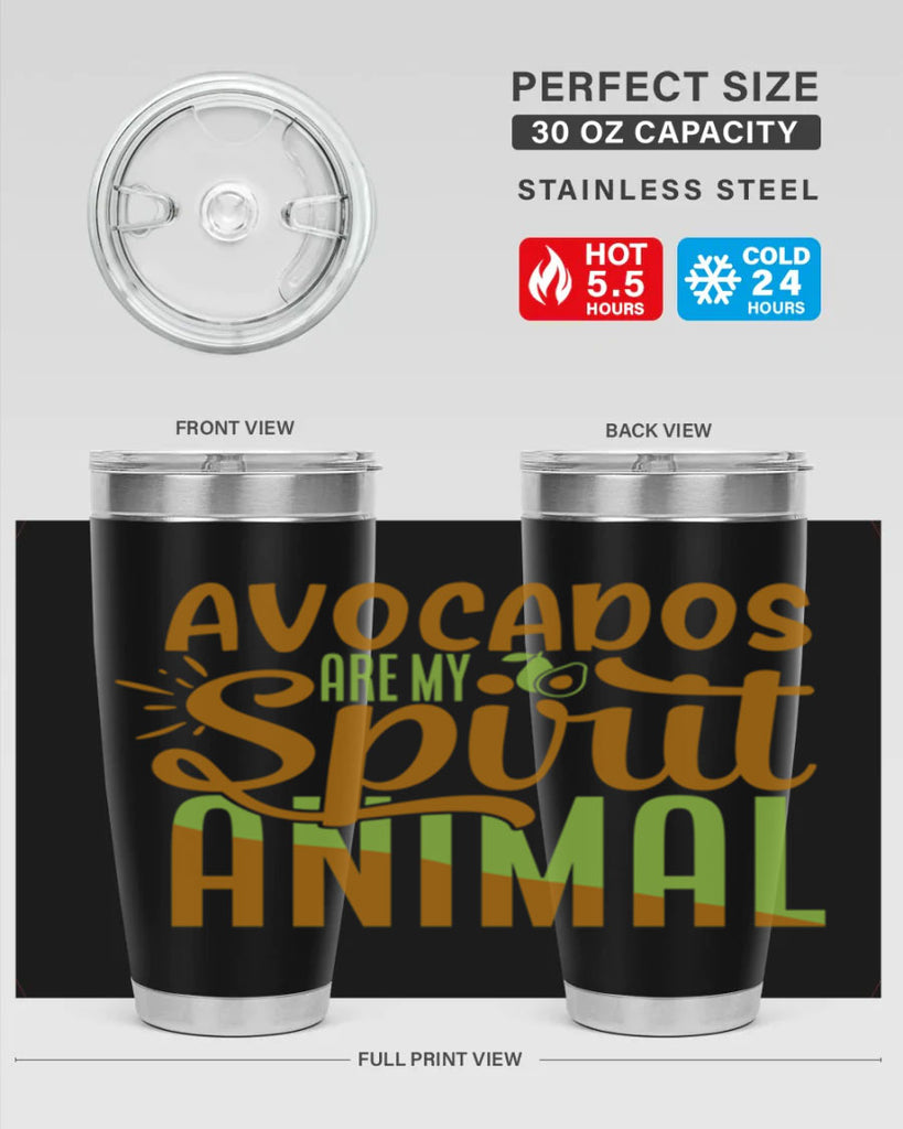 avocados are my spirit animal 9#- avocado- Tumbler