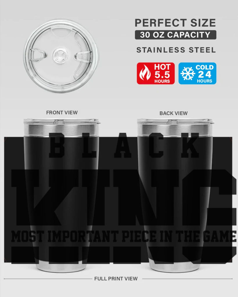 black king 230#- black words phrases- Cotton Tank