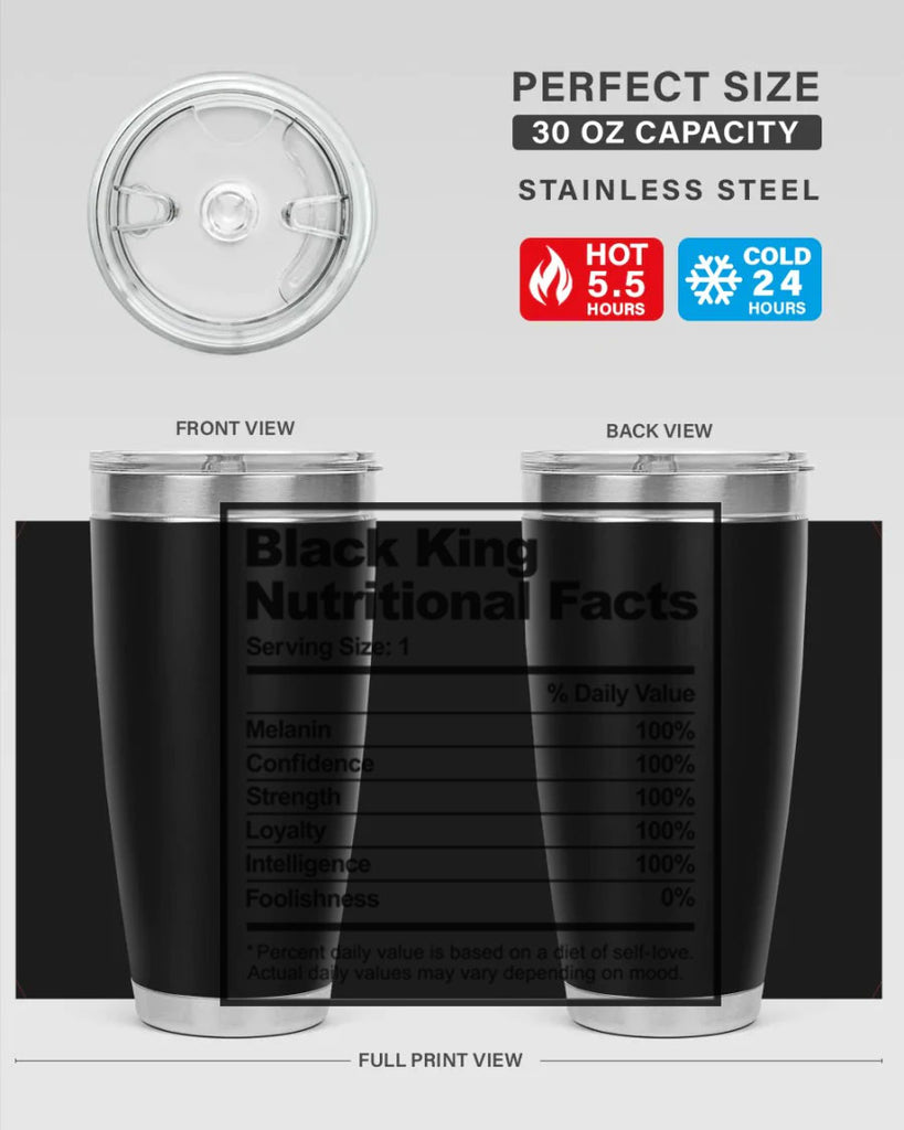 black king nutritional facts 231#- black words phrases- Cotton Tank