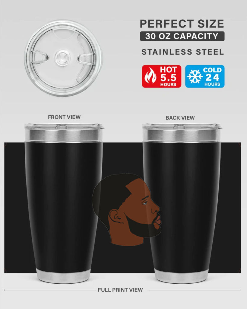 black man 35#- black men - boys- tumbler