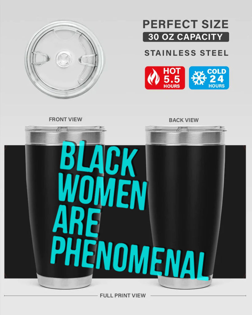 black woman are phenomenal color 216#- black words phrases- Cotton Tank