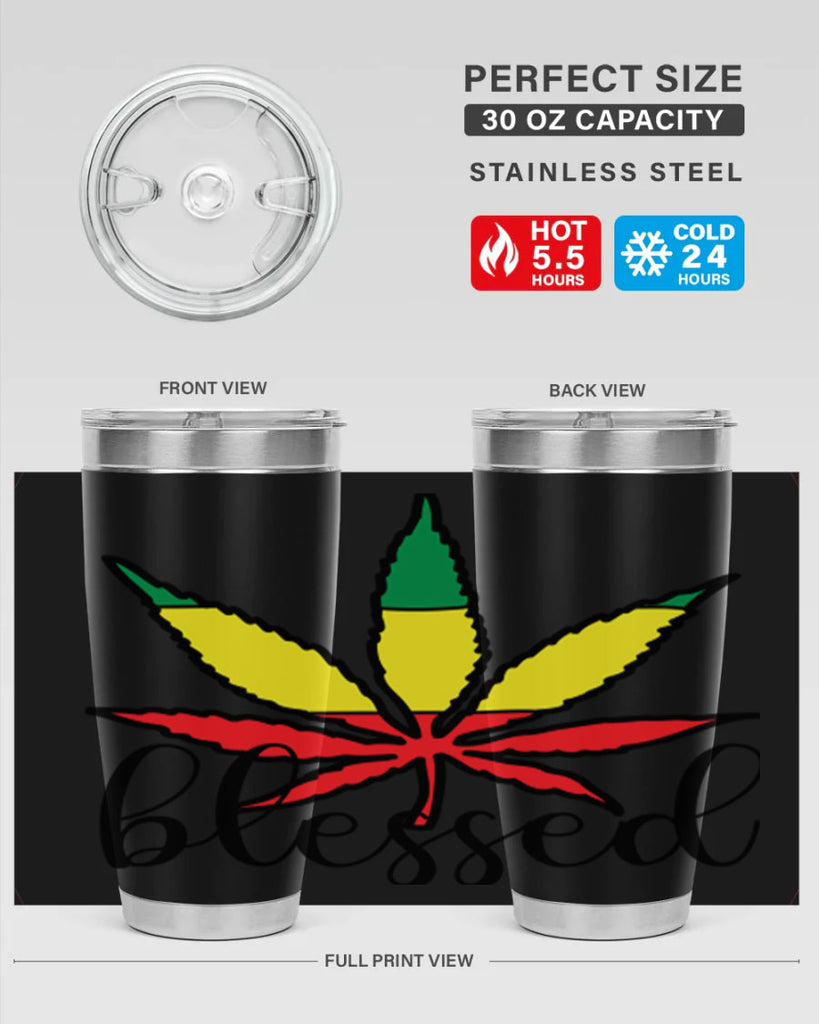 blessed cannabis jamacian 18#- marijuana- Tumbler