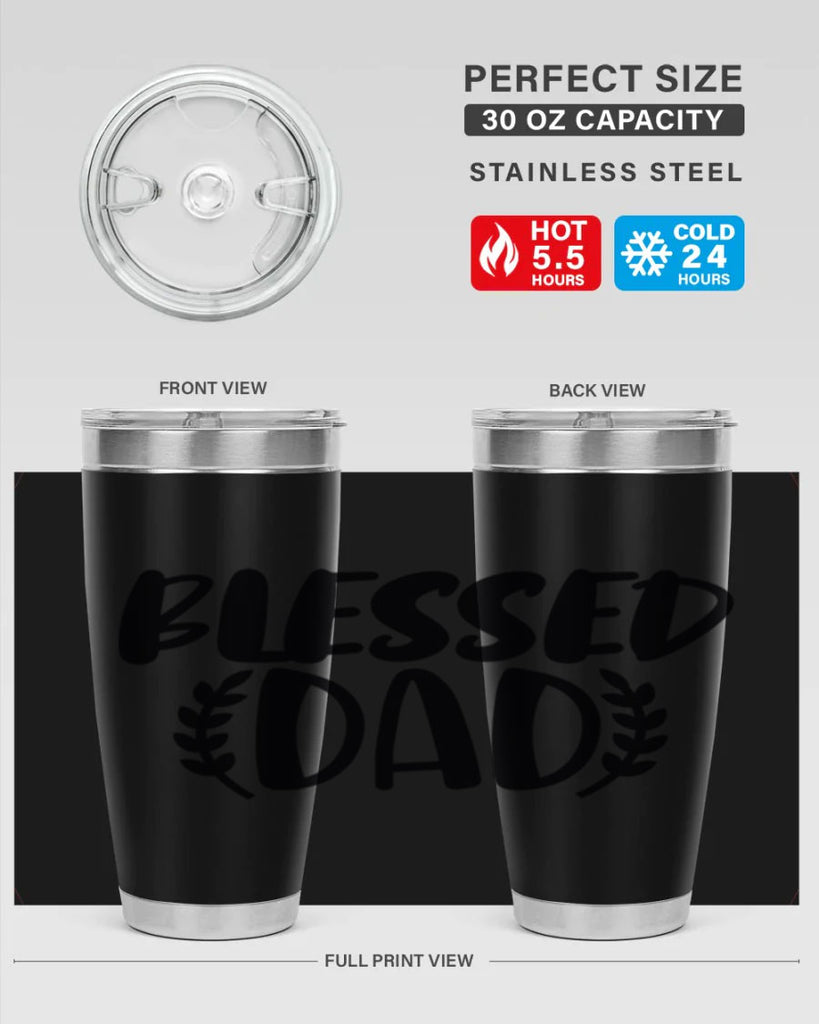 blessed dad 36#- dad- Tumbler