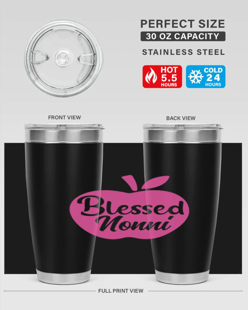 blessed nonni 58#- grandma - nana- Tumbler