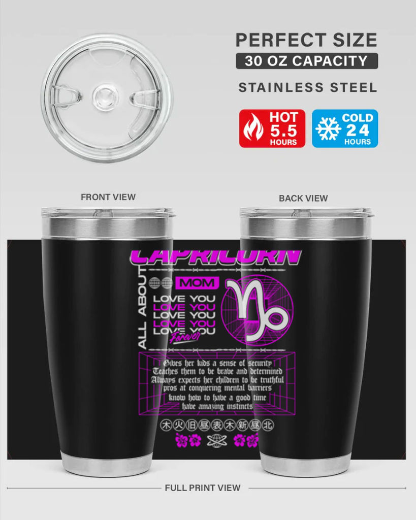 capricorn 208#- zodiac- Tumbler