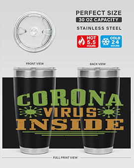 coronavirus inside Style 2#- corona virus- Tumbler