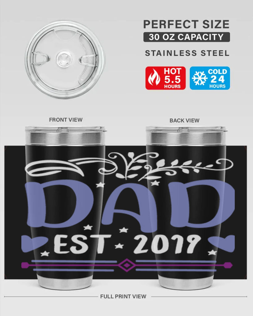 dad est 100#- fathers day- Tumbler