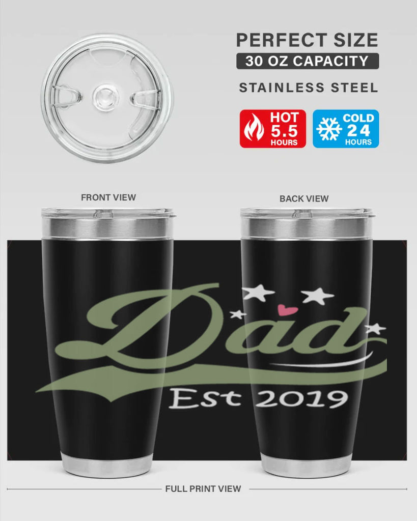 dad est 101#- fathers day- Tumbler