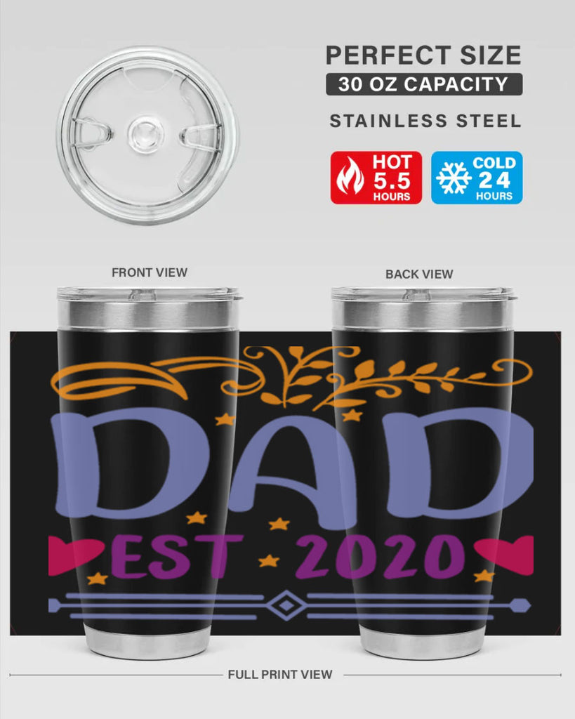 dad est 98#- fathers day- Tumbler