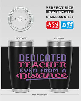 dedicated teacher even from a distance Style 53#- corona virus- Tumbler