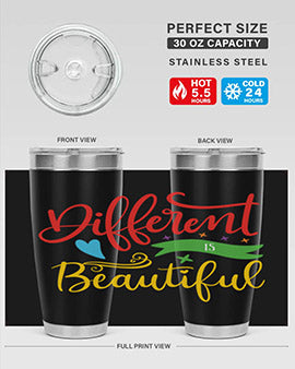 different is beautiful Style 11#- autism- Tumbler