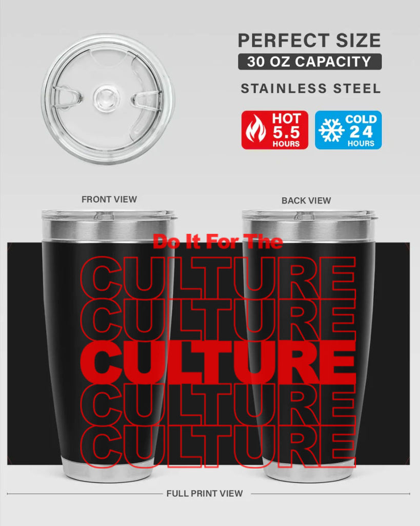 do it for the culture 170#- black words phrases- Cotton Tank