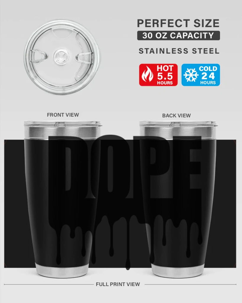 dope drip 166#- black words phrases- Cotton Tank