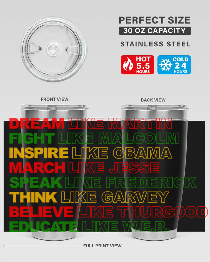 dream like martin 165#- black words phrases- Cotton Tank