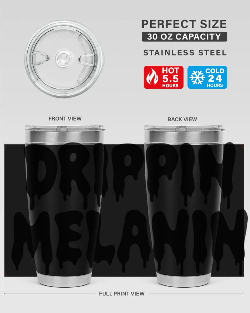 drippinmelanin  160#- black words phrases- Cotton Tank