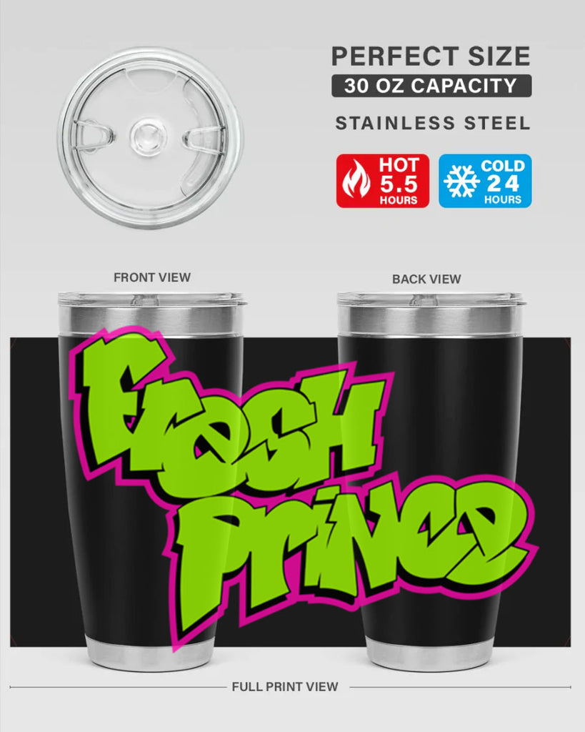 fresh prince 146#- black words phrases- Cotton Tank