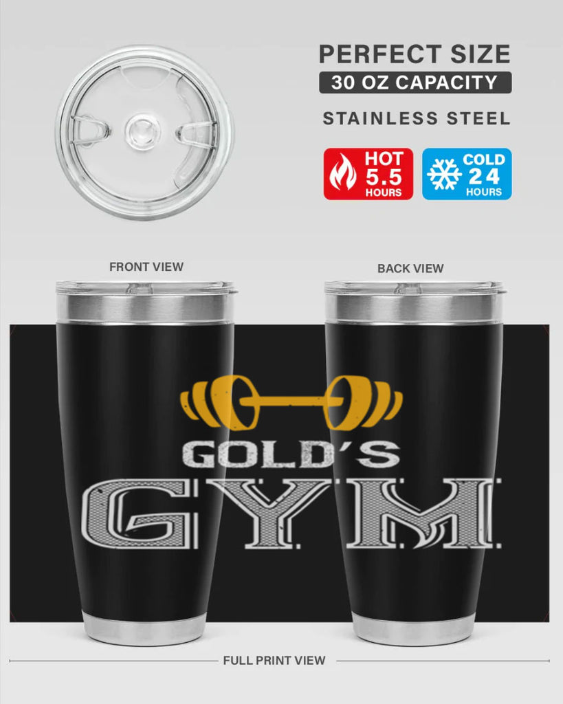 gold gym 101#- gym- Tumbler