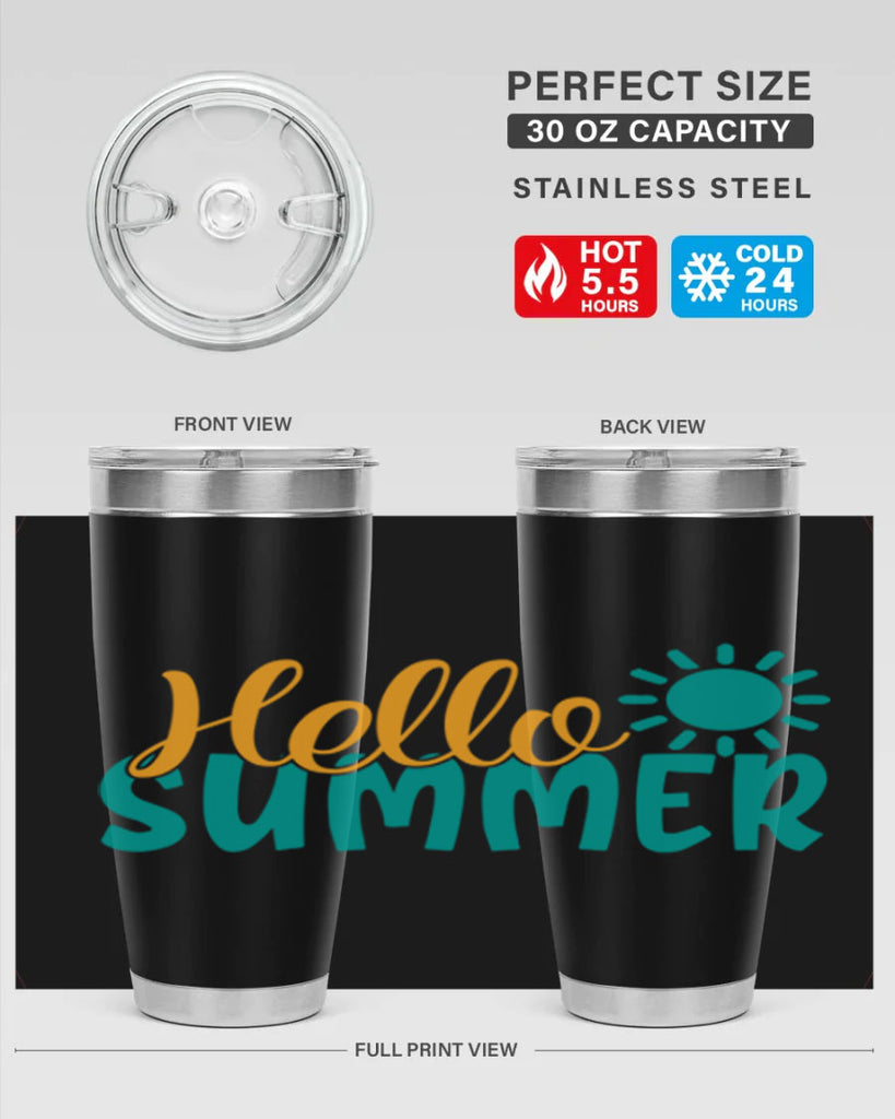 hello summer Style 98#- summer- Tumbler