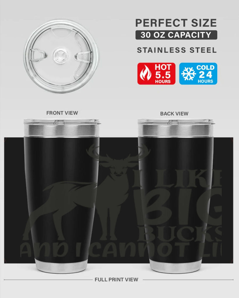i like big bucks and i cannot lie 8#- hunting- Tumbler