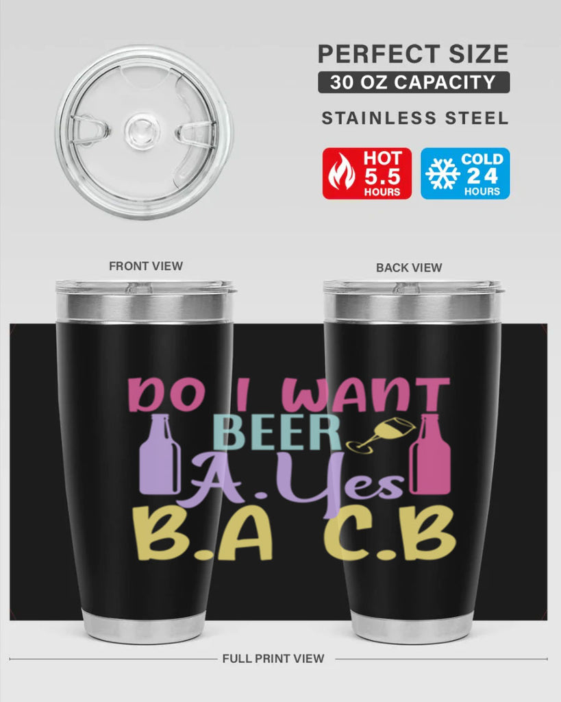 i want beer ayes ba cb 142#- beer- Tumbler