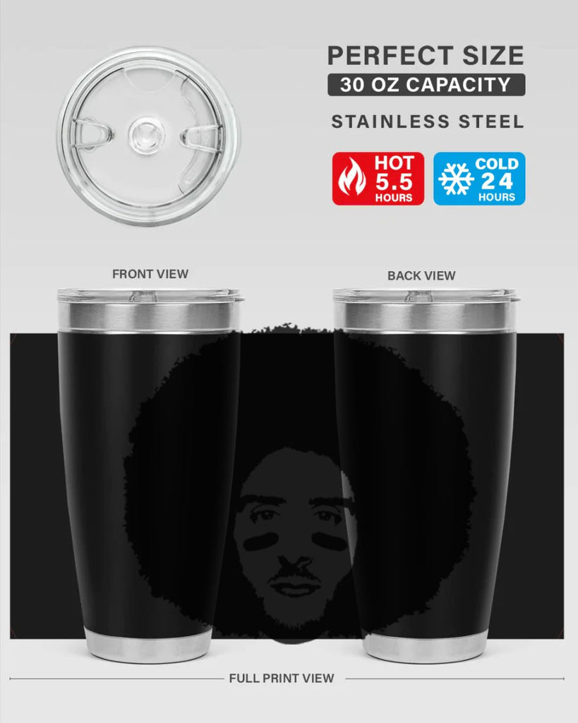 kaepernick 23#- black men - boys- tumbler