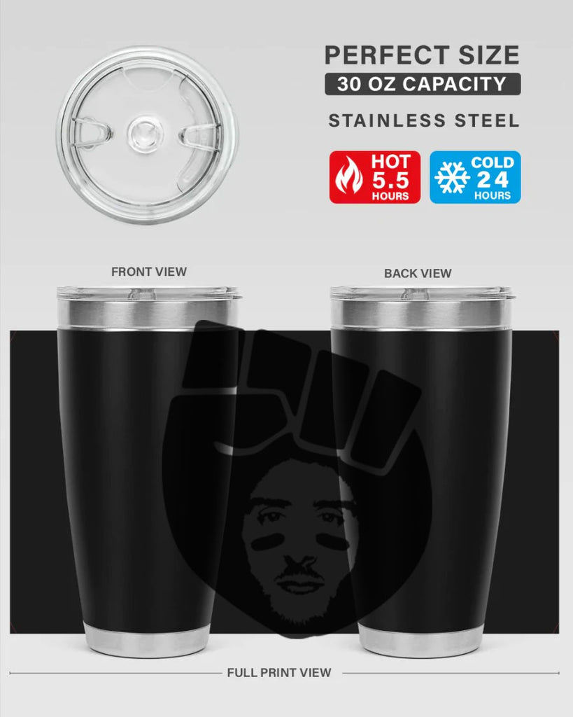 kaepernick fist hair 22#- black men - boys- tumbler