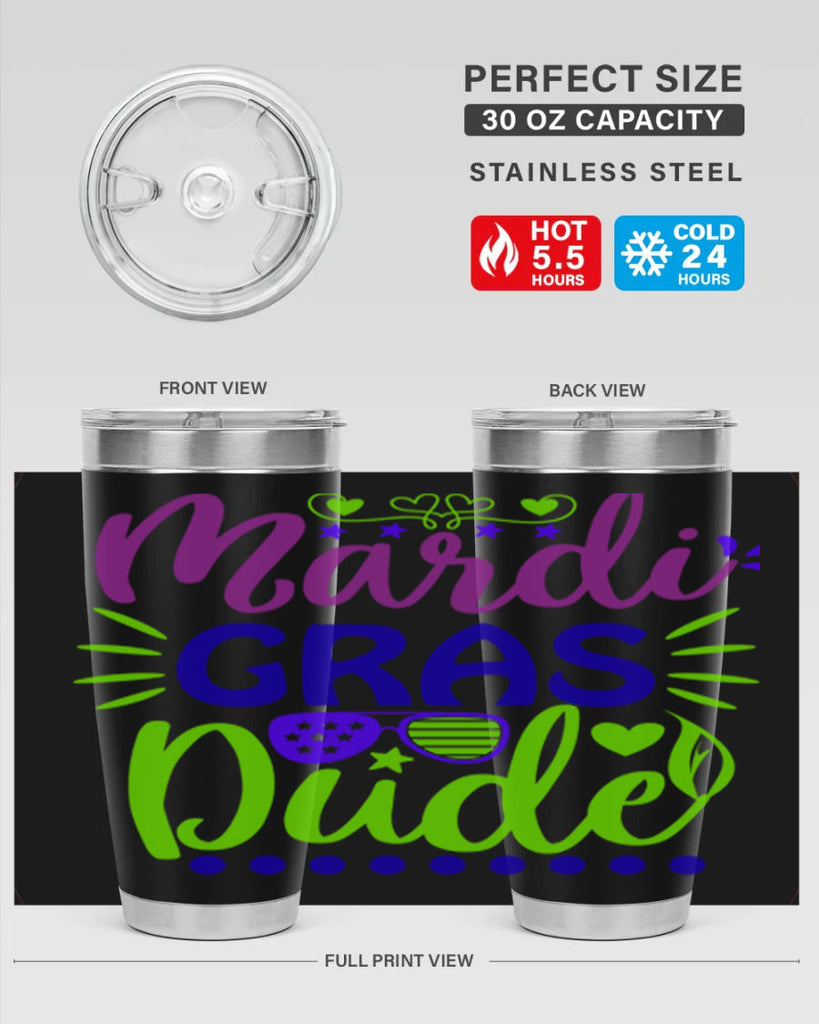 mardi gras dude 9#- mardi gras- Tumbler
