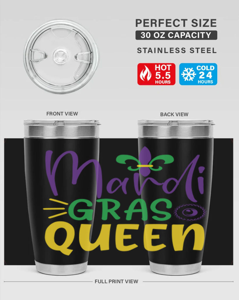 mardi gras queen 79#- mardi gras- Tumbler