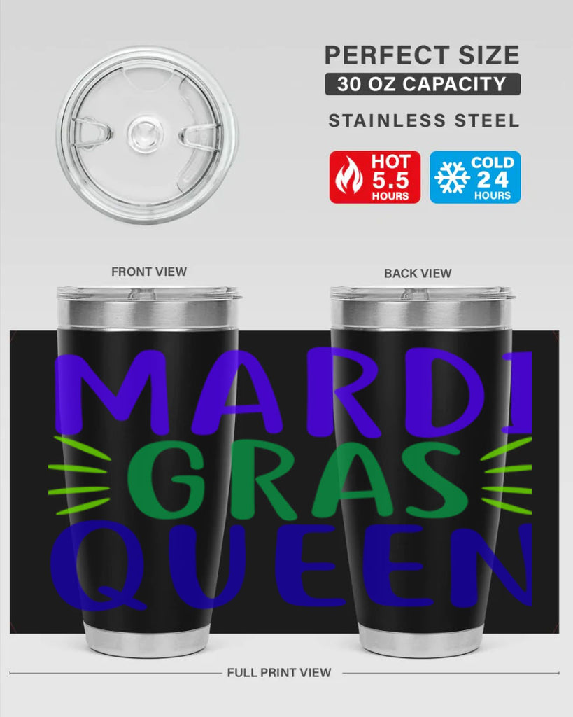 mardi gras queen 7#- mardi gras- Tumbler