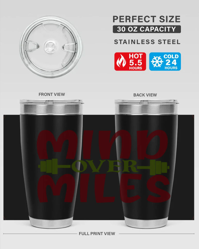 mind over miles 29#- gym- Tumbler