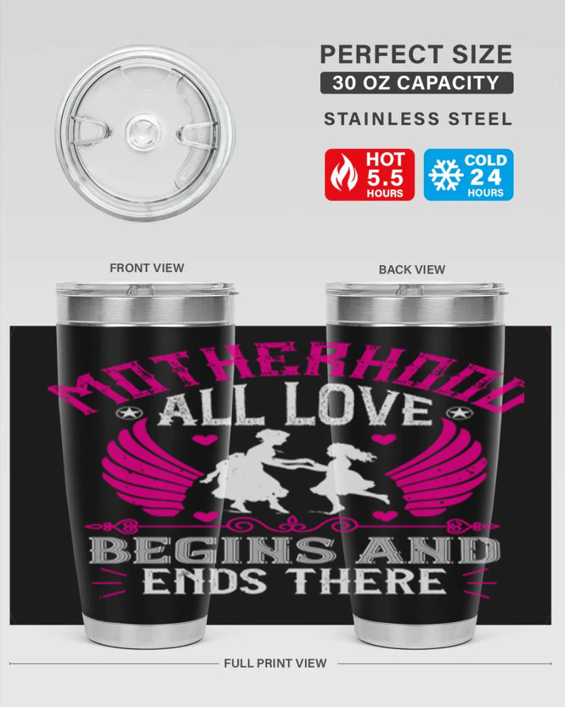 motherhood all love 57#- mothers day- Tumbler